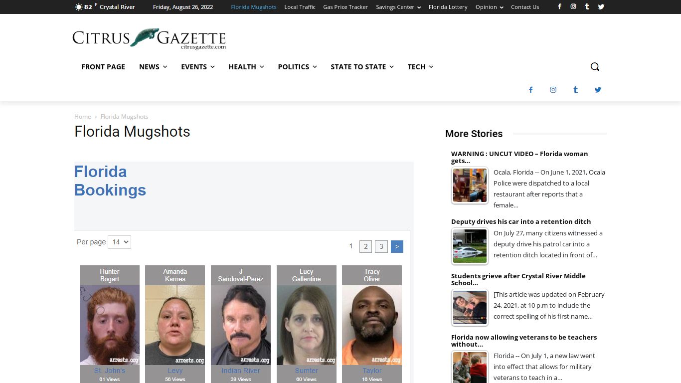 Florida Mugshots | Citrus Gazette