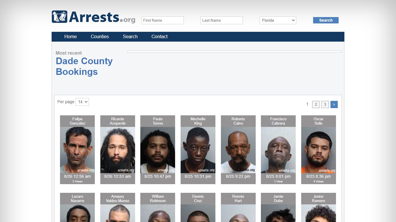Dade County Arrests and Inmate Search